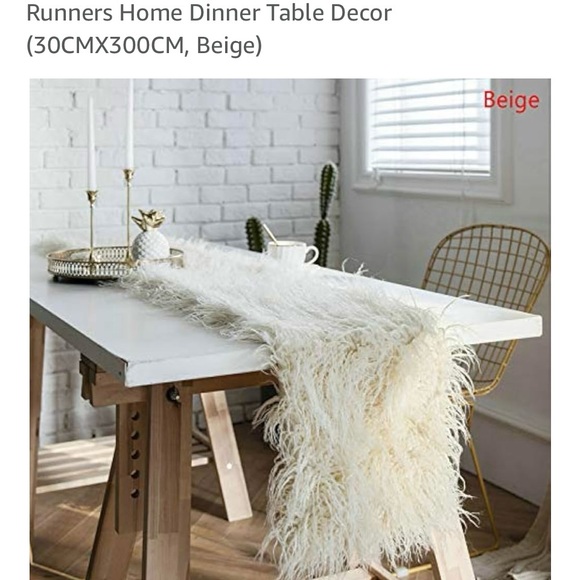 Other - Elegant Beige Table Runner for Home Dining